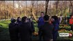Report TV - Aktorët mbjellin 45 mimoza te Liqeni, Veliaj: Shumë shpejt kemi gati Amfiteatrin