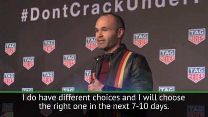 Iniesta to make decision on future in '7-10 days'