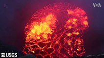 Lava surfaces in Kilauea volcano crater, Hawaii