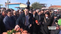 Report TV - Divjakë, Basha-fermerëve: Ejani në Tiranë të bllokojmë kryeministrinë