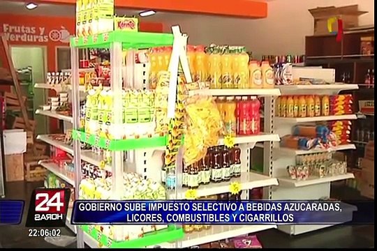 Gobierno sube impuesto selectivo a bebidas azucaradas, licores y cigarrillos