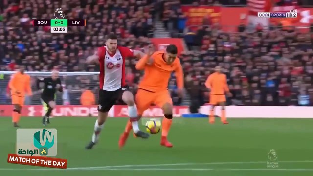 ملخص مباراة ليفربول وساوثهامتون 5-0 لمسات محمد صلاح الفيراري وتسجيل هاترك اهداف عالمية