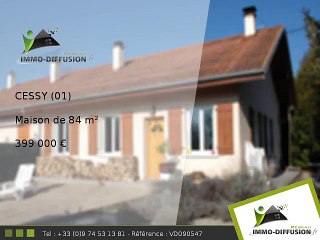 Maison A vendre Cessy 84m2 + Jardin 1144m2