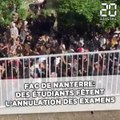 Nanterre: Des étudiants fêtent l'annulation des examens