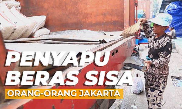 Perjuangan Penyapu Beras di Pasar Induk Cipinang