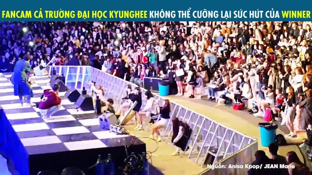 Fancam ấn tượng của WINNER khi diễn ở trường đại học: Fanchant đẳng cấp không thua kém gì concert