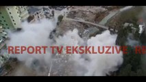 Report TV - Pamje me dron nga shpërthimi i komanduar i 5-katëshit në Fier