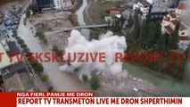 Report TV - Pamje me dron nga shpërthimi i komanduar i 5-katëshit në Fier