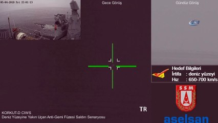 Füze avcısı Korkut denizde de geçit vermiyor