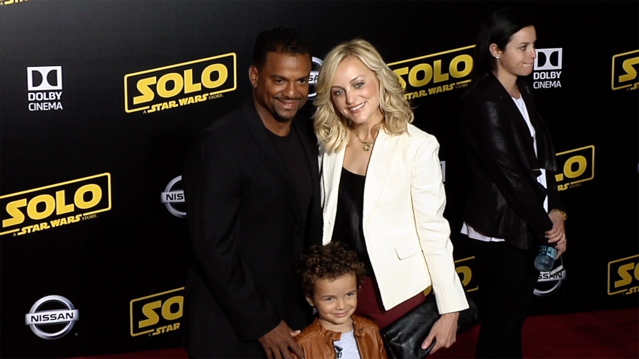 Alfonso Ribeiro and Angela Unkrich "Solo: A Star Wars Story" World Premiere Red Carpet
