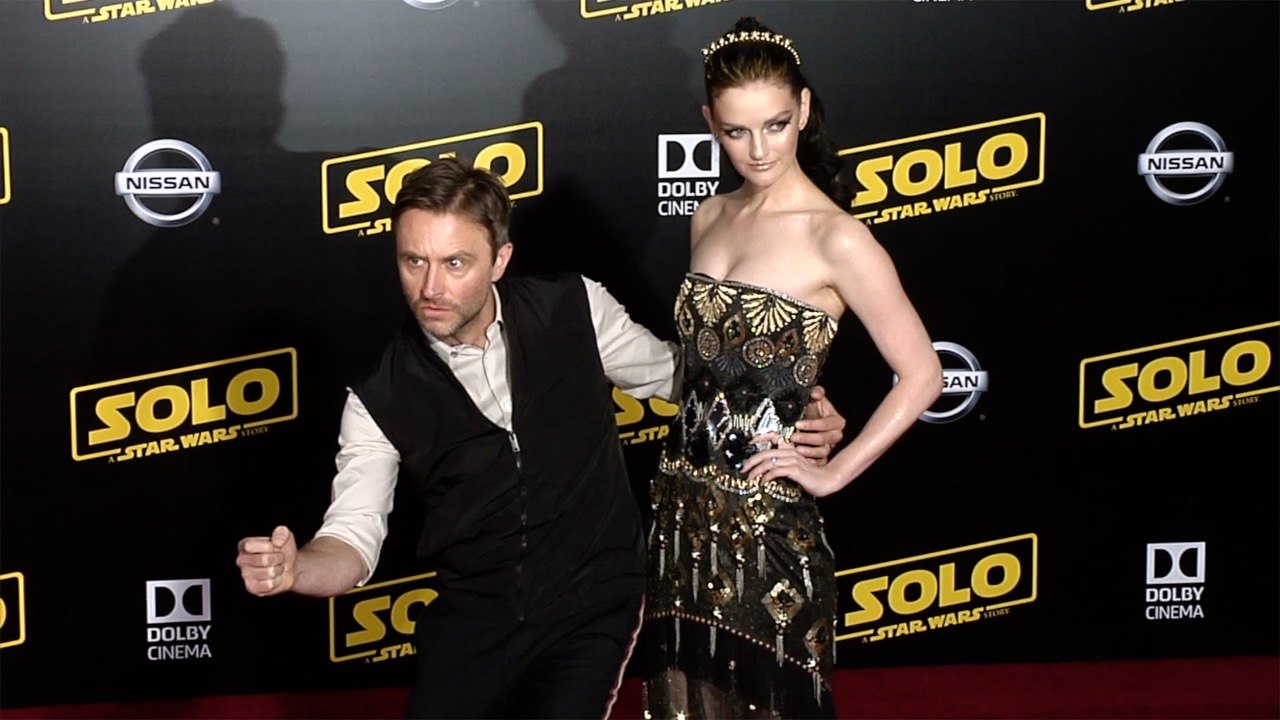 Chris Hardwick and Lydia Hearst "Solo: A Star Wars Story" World Premiere Red Carpet