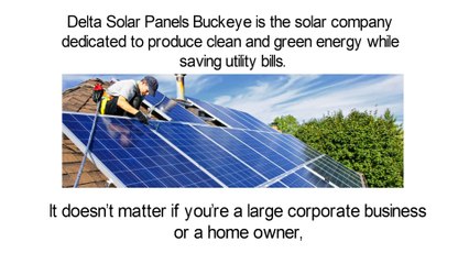 Delta Solar Panels Buckeye