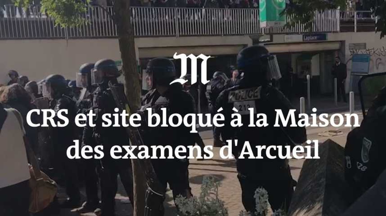 Maison des examens d’Arcueil : face-à-face entre manifestants et CRS, les partiels reportés