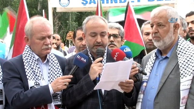 Gaziantep'te ABD'nin İsrail Büyükelçiliği'nin Kudüs'e taşımasına tepki