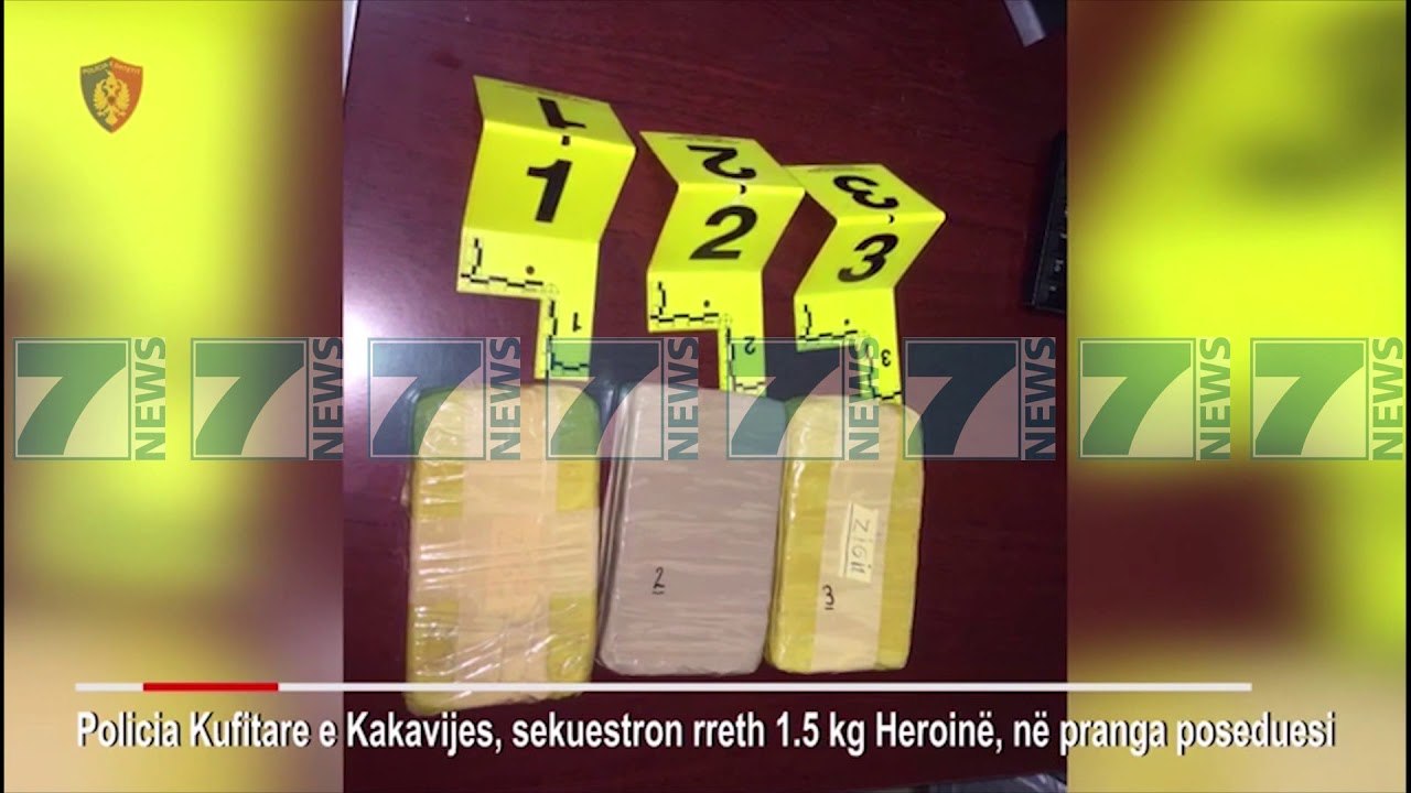 KAPET NE KAKAVIJE ME 1 KG HEROINE NGA POLICIA 37 VJEÇARI ELTON FERKO - News, Lajme - Kanali 7