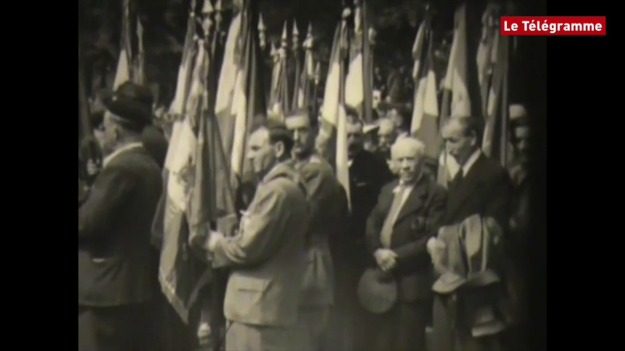 Saint-Marcel (56) Visite du général de Gaulle le 27 juillet 1947