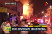 Puente Piedra: voraz incendio consume cientos de puestos de mercado Monumental