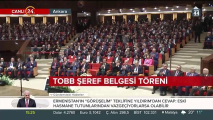 TOBB Şeref Belgesi Töreni