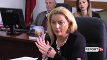 Report TV - Debate në Komisionin e Medias për mungesën e ministres Nikolla