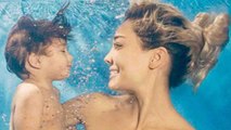 Lisa Haydon gets Trolled for her underwater photo with 1 year old Son | FilmiBeat