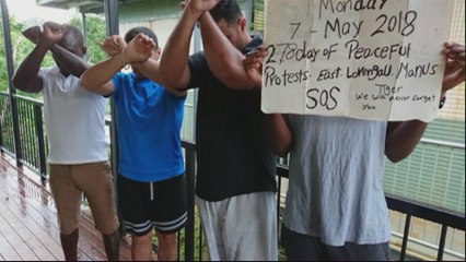 Australia's government refuses to comment on refugee protests