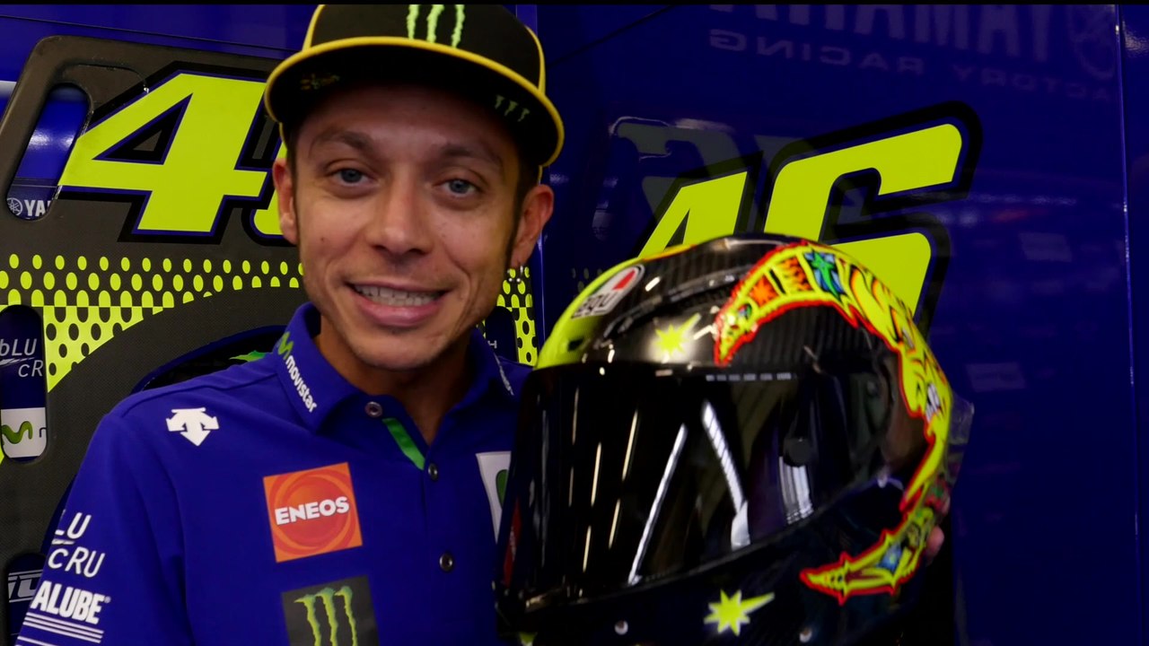 Valentino Rossi scende in pista a Sepang con AGV PISTA GP R 20 years Limited Edition