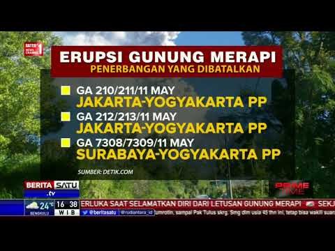 Merapi Meletus, 14 Jadwal Penerbangan Garuda Dibatalkan