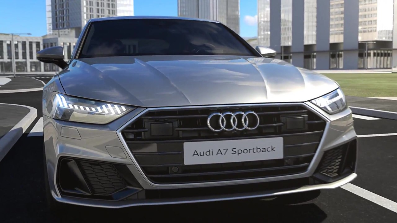 Audi A7 Animation Kreuzungs-und Abbiegeassistent
