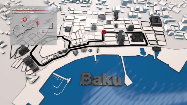 F1 Großer Preis von Aserbaidschan 2018 - Der härteste Bremspunkt