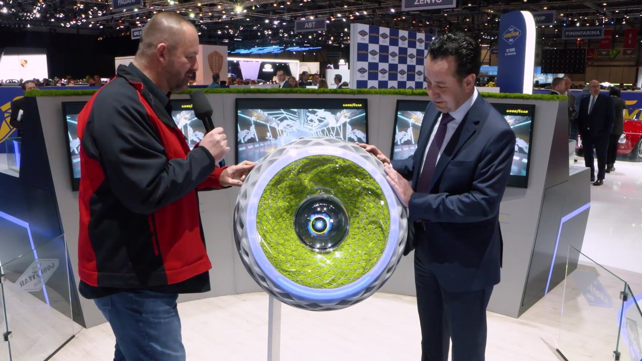 Genf 2018 - Weltpremiere des Goodyear Oxygene - dem Reifen mit Moos