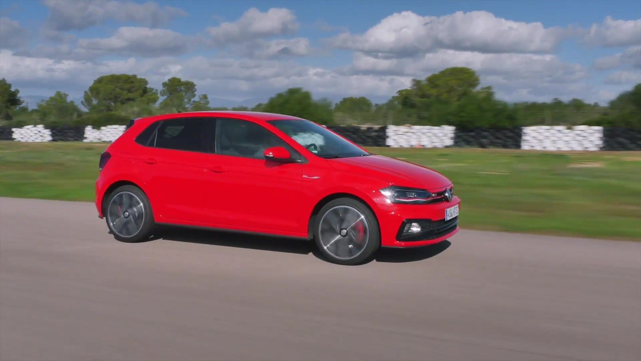 Volkswagen Polo GTI Driving on the race track