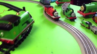 Thomas, James, Percy, Diesel - 4 Lionel Trains on 1 Track plus Iron Arry & Bert