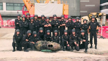 Encuentran bomba de II Guerra Mundial en Hong Kong