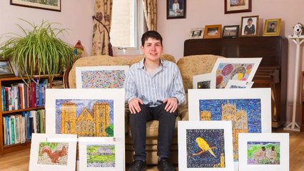 Teenager Transforms Old Scratch-Offs into Incredible Art