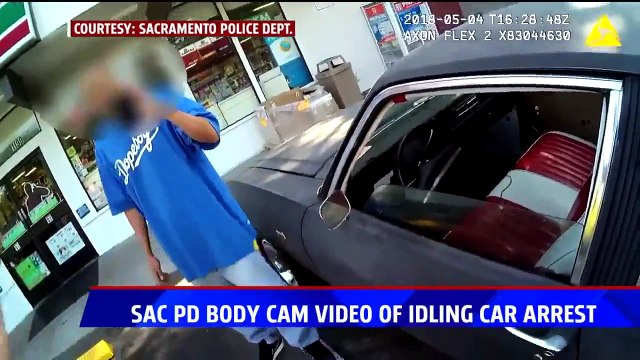 Officer Tackles Man While Arresting Him for Leaving Car Running in Parking Lot