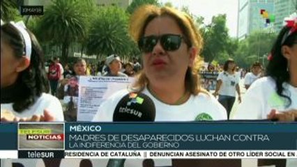 Descargar video: teleSUR noticias. México: madres reclaman justicia por desaparecidos