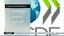 Cuotas que los países latinoamericanos miembro aportan a la OCDE