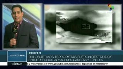 Ejército egipcio avanza en su ofensiva antiterrorista