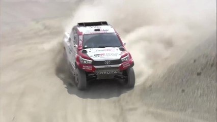 Another stage win for TOYOTA GAZOO Racing SA on Dakar 2018, courtesy of Al Attiyah-Baumel