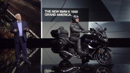 The new BMW K 1600 Grand America at 2018 Detroit Motor Show