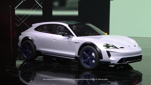 The new Porsche Mission E Cross Turismo premiere on the eve of Auto China 2018