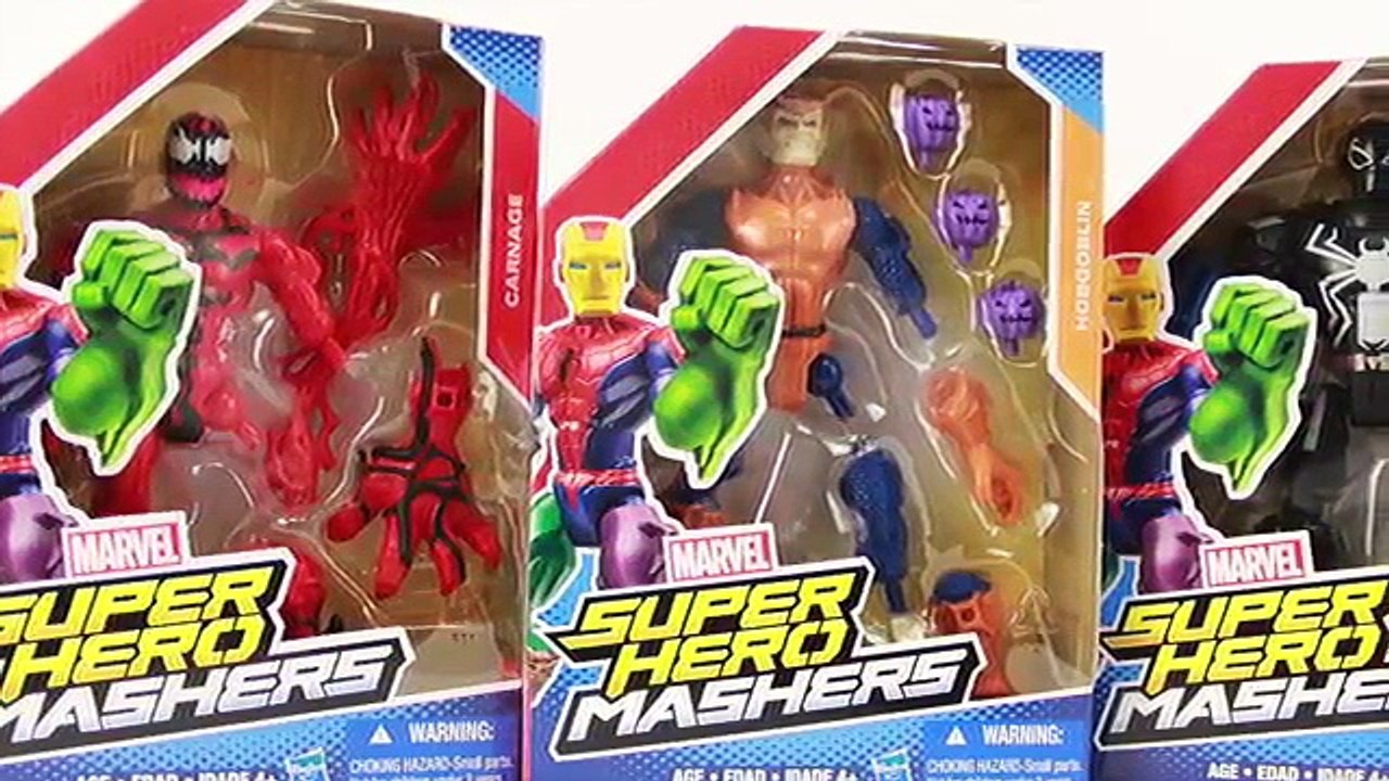 Marvel Super Hero Mashers Hobgoblin, Agent Venom & Carnage Figures Review