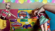 Anna and Elsia Play-doh Elsia Eats Ice Cream! Hasbro Play-Doh Town Ice Cream Truck Toy