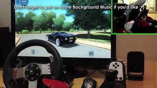 Ford GTX1 City Car Driving - drift & cruise with Logitech G27 gameplay + pedals/feet 1080p new