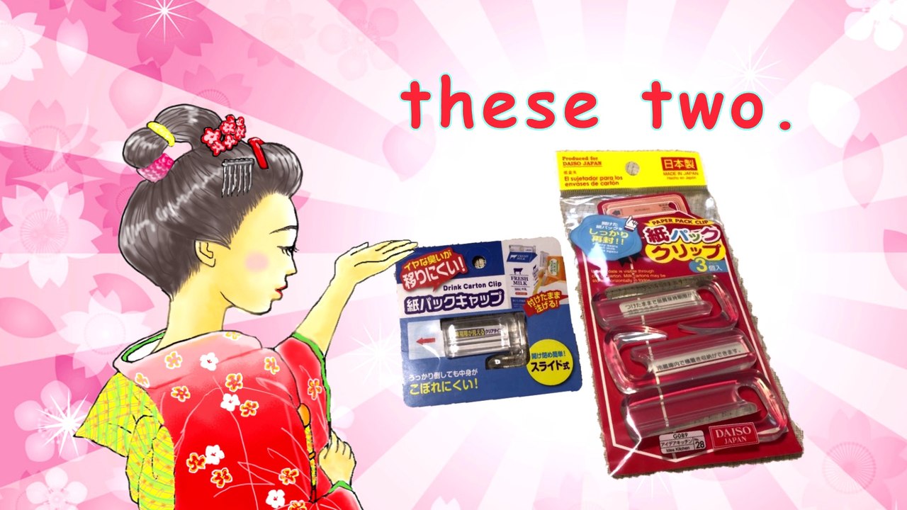 【Discovered at 100 yen shop（Japanese dollar store)】No.2"Drink carton clip"