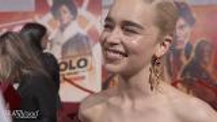 Emilia Clarke Talks Chewy, Millennium Falcon, Royal Wedding and More | 'Solo: A Star Wars Story' Premiere