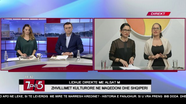 7pa5 - Zhvillimet kulturore në Maqedoni dhe Shqipëri - 23 Shkurt 2018 - Show - Vizion Plus