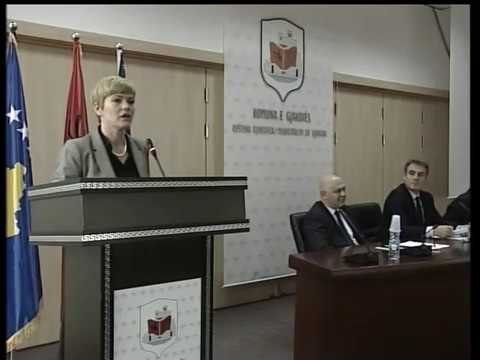 Fjala e Mimoza Shalës në kuvendin komunal në Gjakovë
