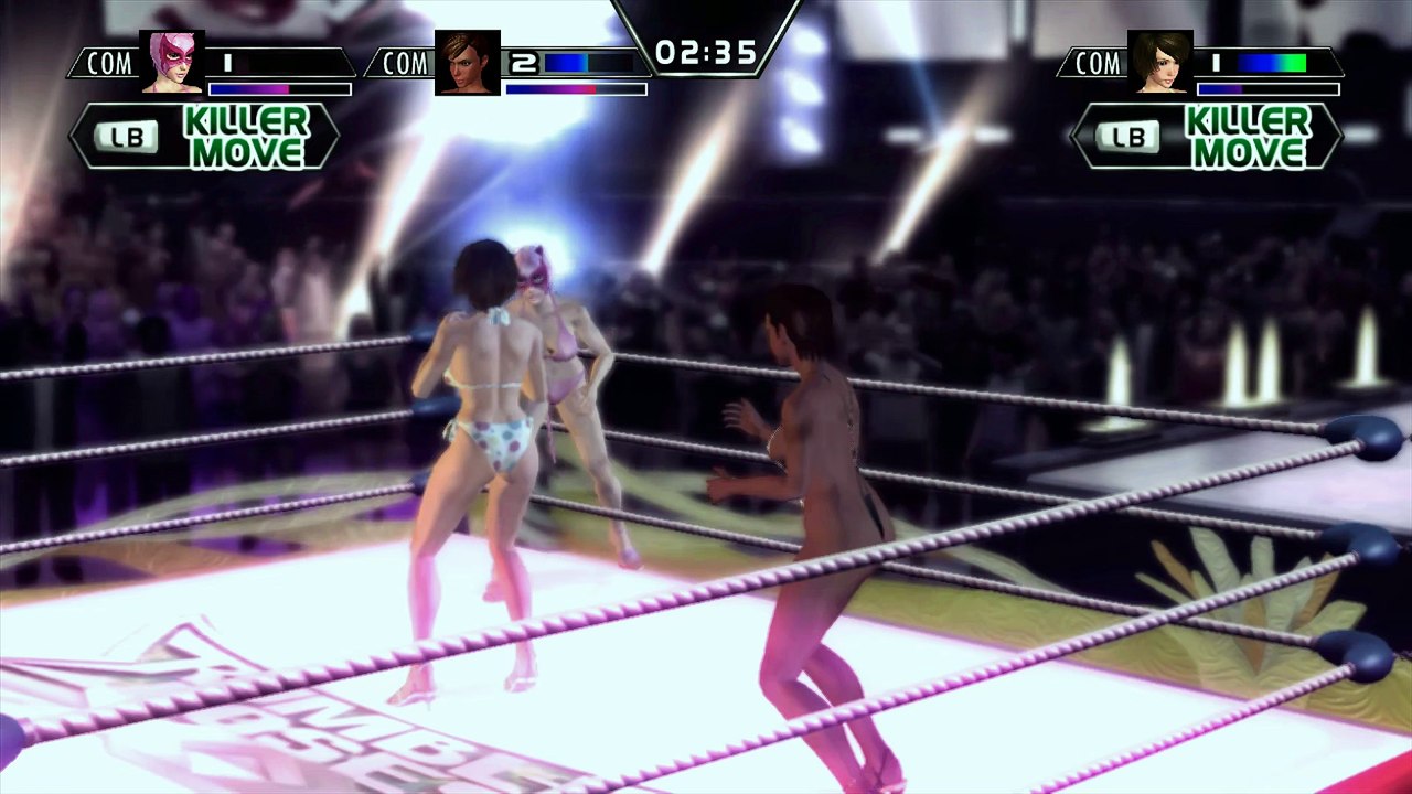 Rumble Roses XX Reiko Vs Dr. Anesthesia vs Evil Rose