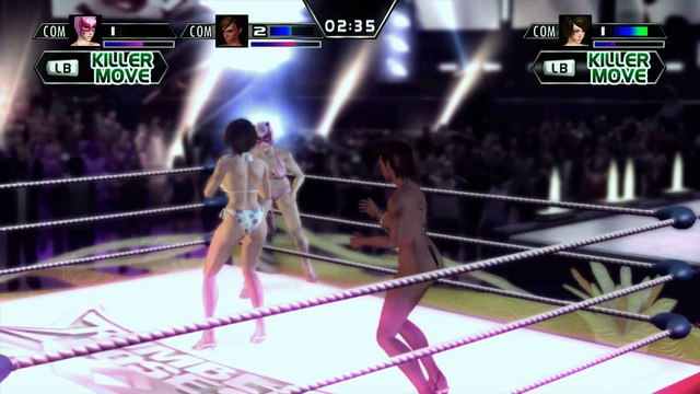 Rumble Roses XX Reiko Vs Dr. Anesthesia vs Evil Rose